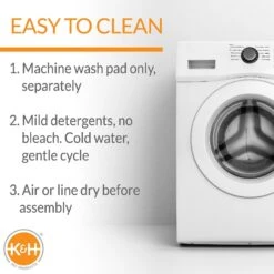 K&H Pet Products Memory Foam Dog Crate Pad, Gray 13 K&H Pet Products Memory Foam Dog Crate Pad, Gray -PetSafe Kong Shop 100545 PT4. AC SS1800 V1629842801