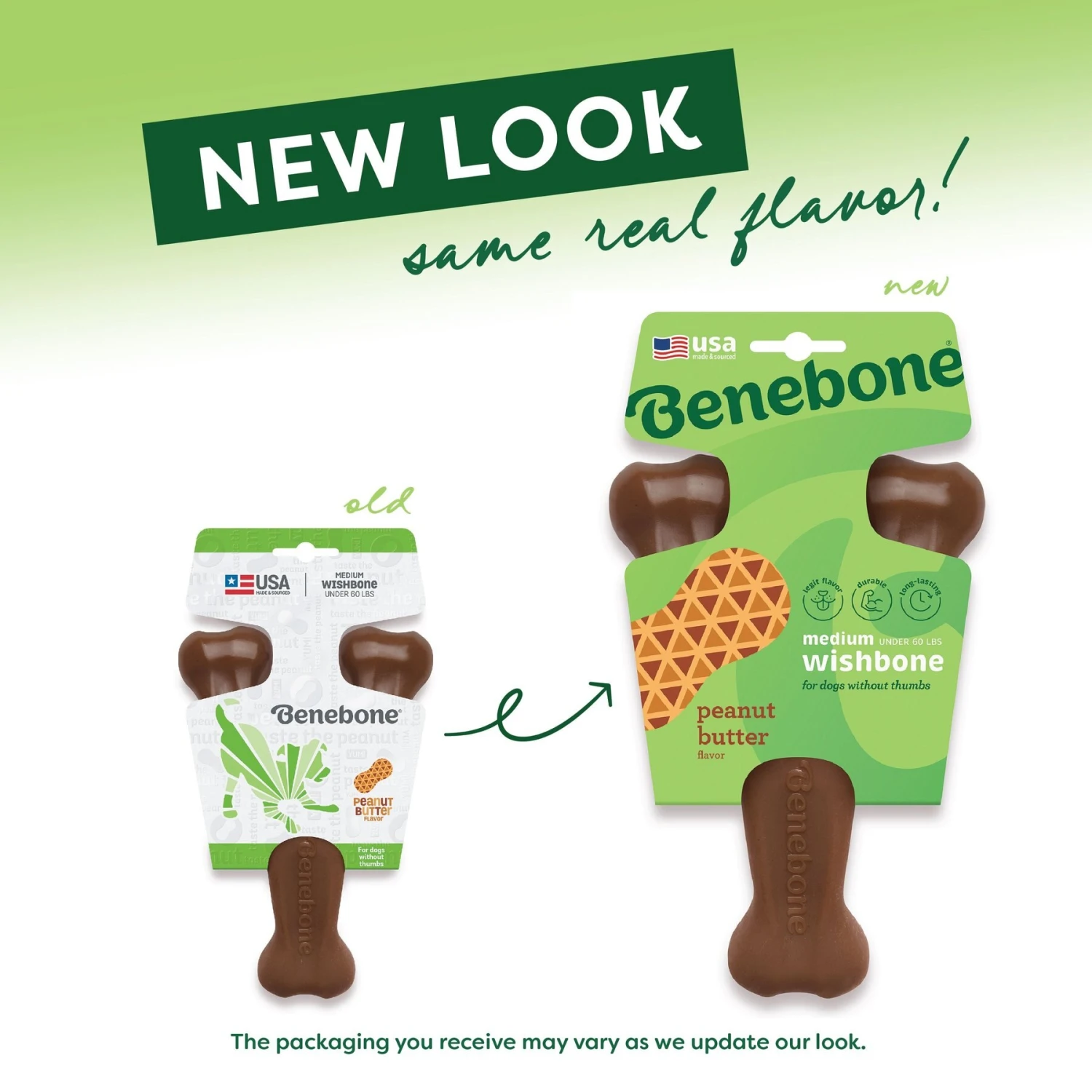 Benebone Peanut Butter Flavor Wishbone Tough Dog Chew Toy 4 Benebone Peanut Butter Flavor Wishbone Tough Dog Chew Toy - Image 4