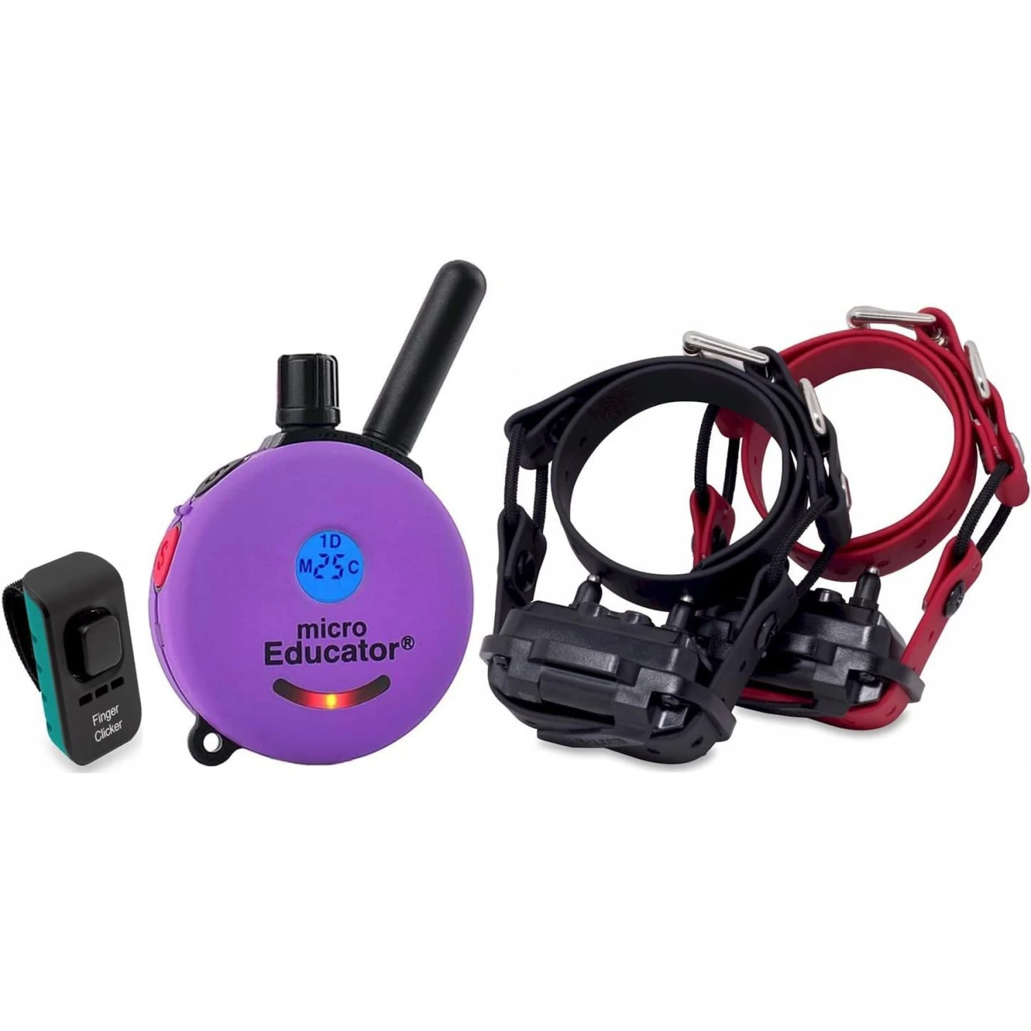 Educator ME-302-DMBC E-Collar Mini Double Bungee Dog Training Collar Set, Purple, X-Small 1 Educator ME-302-DMBC E-Collar Mini Double Bungee Dog Training Collar Set, Purple, X-Small