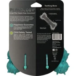 Playology Puppy Teething Bone Peanut Butter Dog Toy, Blue, Large -PetSafe Kong Shop 1022366 PT2. AC SS1800 V1700851284