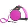 Wigzi Nylon Reflective Retractable Gel Dog Leash