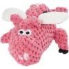 GoDog Just For Me Chew Guard Flying Pig Squeaky Plush Dog Toy