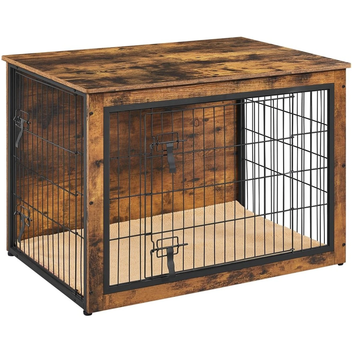 Yaheetech Wooden Dog Crate, Rustic Brown, 40 Inch 2 Yaheetech Wooden Dog Crate, Rustic Brown, 40 Inch - Image 2