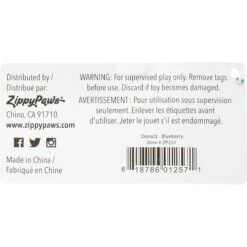 ZippyPaws Donutz Squeaky Plush No Stuffing Dog Toy -PetSafe Kong Shop 104035 PT3. AC SS1800 V1523637306