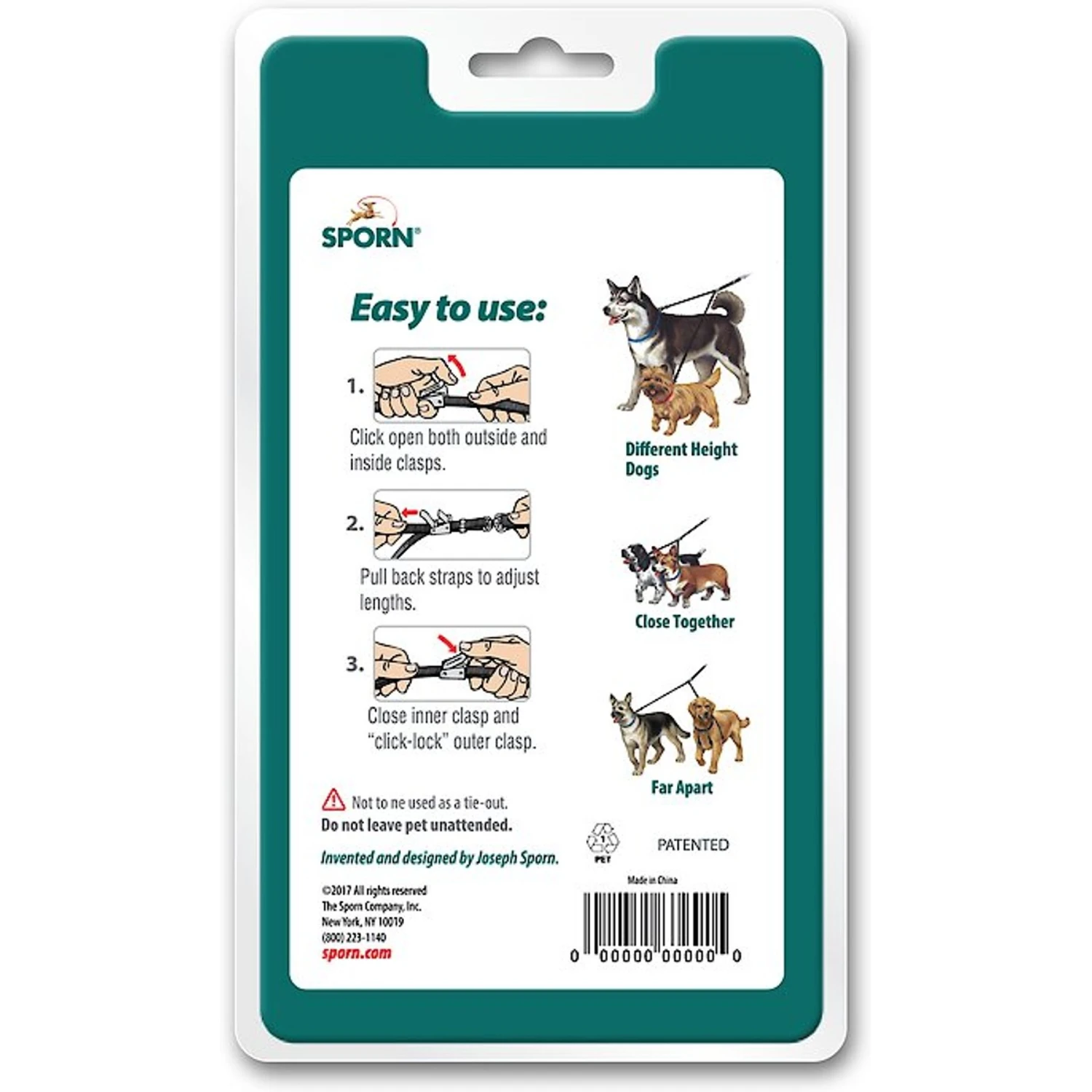 Sporn Nylon Double Dog Leash 5 Sporn Nylon Double Dog Leash - Image 5