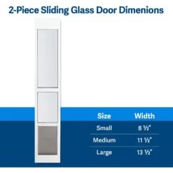 PetSafe Sliding Glass Pet Door, 2-Piece -PetSafe Kong Shop 106601 PT5. AC SS1800 V1657655127