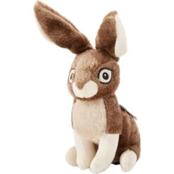 GoDog Wildlife Chew Guard Rabbit Squeaky Plush Dog Toy