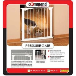 Command Pet Products Pressure Mounted Pet Gate, White -PetSafe Kong Shop 109326 PT4. AC SS1800 V1627688776