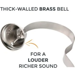 Mighty Paw Metal Brass Tinkle Bell Dog Doorbell -PetSafe Kong Shop 109967 PT3. AC SS1800 V1488496641