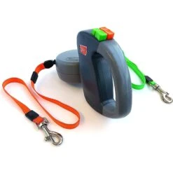 Wigzi Dual Doggie Retractable Dog Leash -PetSafe Kong Shop 110120 PT5. AC SS1800 V1581364467