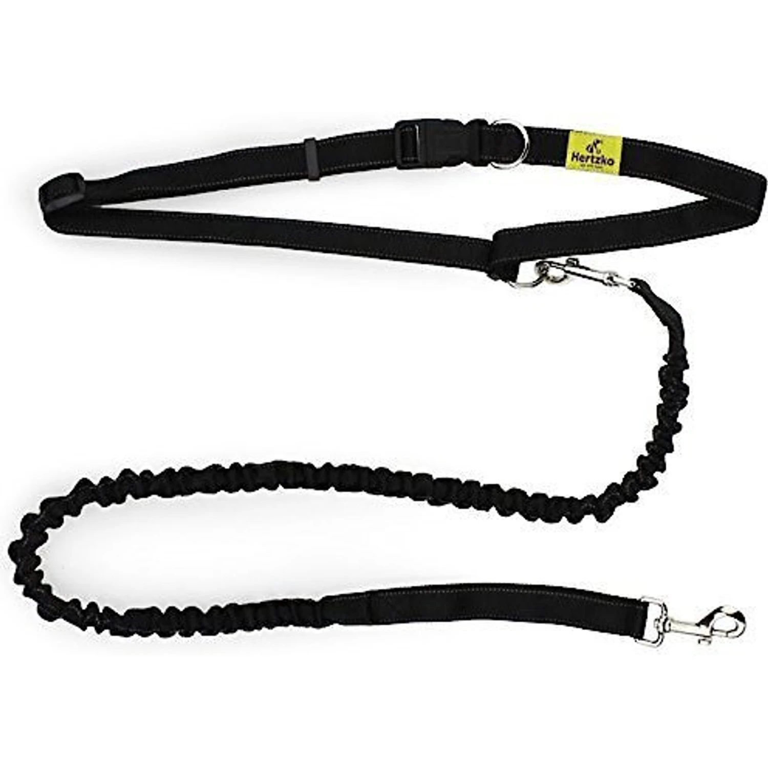 Hertzko Nylon Reflective Bungee Hands-Free Running Dog Leash 1 Hertzko Nylon Reflective Bungee Hands-Free Running Dog Leash