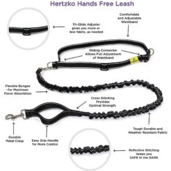 Hertzko Nylon Reflective Bungee Hands-Free Running Dog Leash 8 Hertzko Nylon Reflective Bungee Hands-Free Running Dog Leash -PetSafe Kong Shop 110134 PT2. AC SS1800 V1484077445