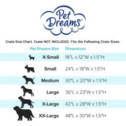 Pet Dreams Sleep-eez Plush Reversible Dog Crate Mat -PetSafe Kong Shop 112900 PT8. AC SS1800 V1684405258