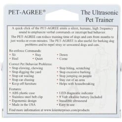 K-II Enterprises Pet-Agree Ultrasonic Dog & Cat Trainer 5 K-II Enterprises Pet-Agree Ultrasonic Dog & Cat Trainer -PetSafe Kong Shop 114054 PT2. AC SS1800 V1546983115