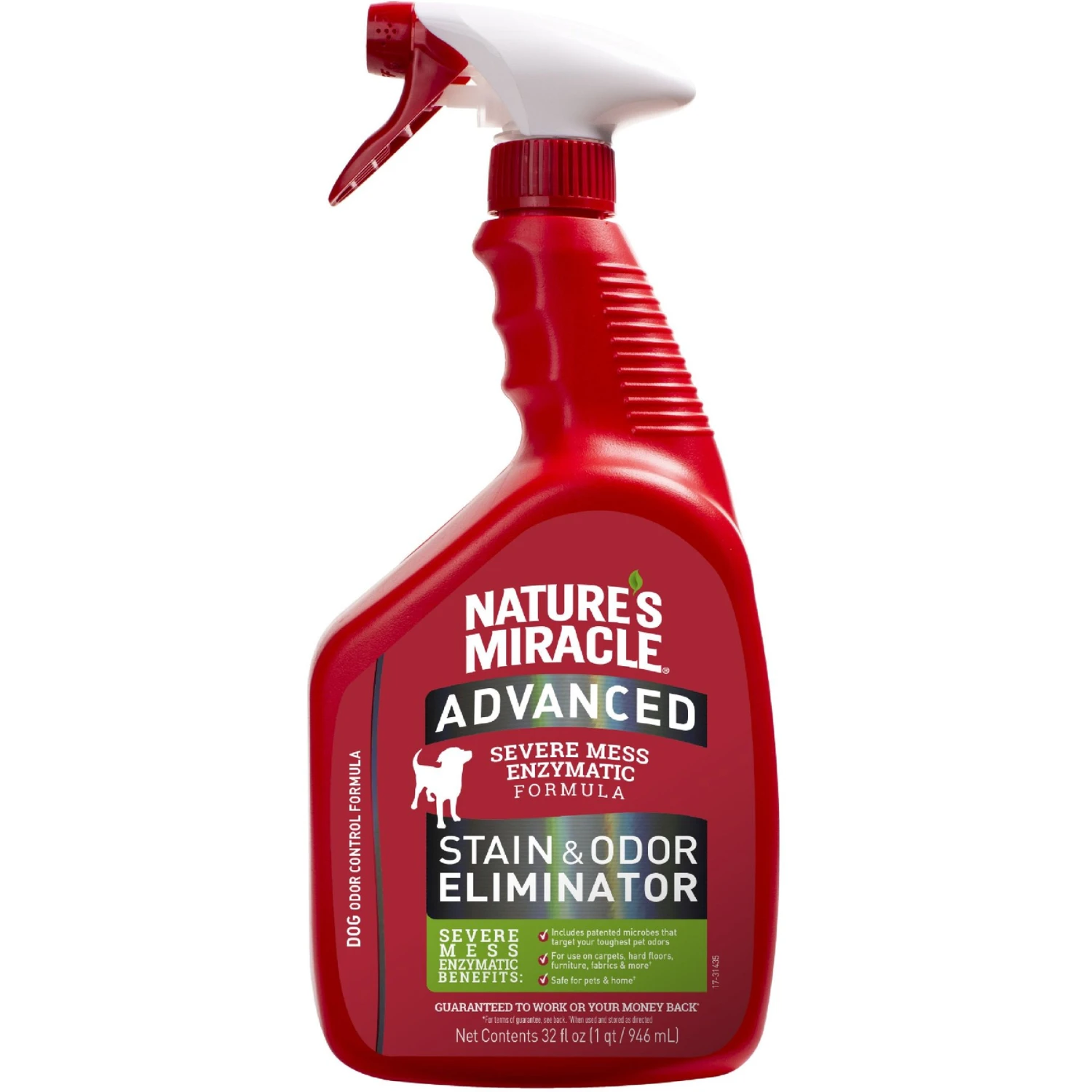 Nature's Miracle Advanced Dog Enzymatic Stain Remover & Odor Eliminator Spray, 32-oz Bottle 1 Nature's Miracle Advanced Dog Enzymatic Stain Remover & Odor Eliminator Spray, 32-oz Bottle