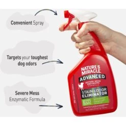 Nature's Miracle Advanced Dog Enzymatic Stain Remover & Odor Eliminator Spray, 32-oz Bottle 12 Nature's Miracle Advanced Dog Enzymatic Stain Remover & Odor Eliminator Spray, 32-oz Bottle -PetSafe Kong Shop 115521 PT3. AC SS1800 V1701453400