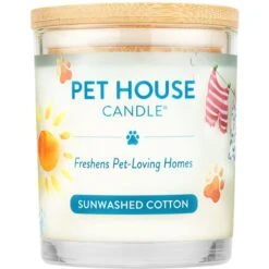 Pet House Sunwashed Cotton Natural Plant-Based Wax Candle