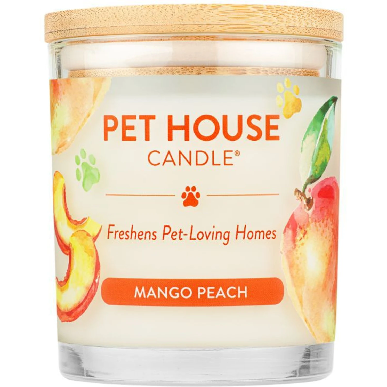 Pet House Mango Peach Natural Plant-Based Wax Candle 1 Pet House Mango Peach Natural Plant-Based Wax Candle