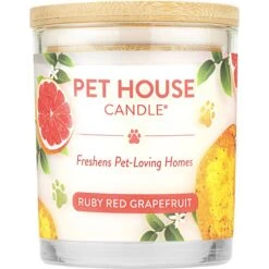 Pet House Ruby Red Grapefruit Natural Plant-Based Wax Candle