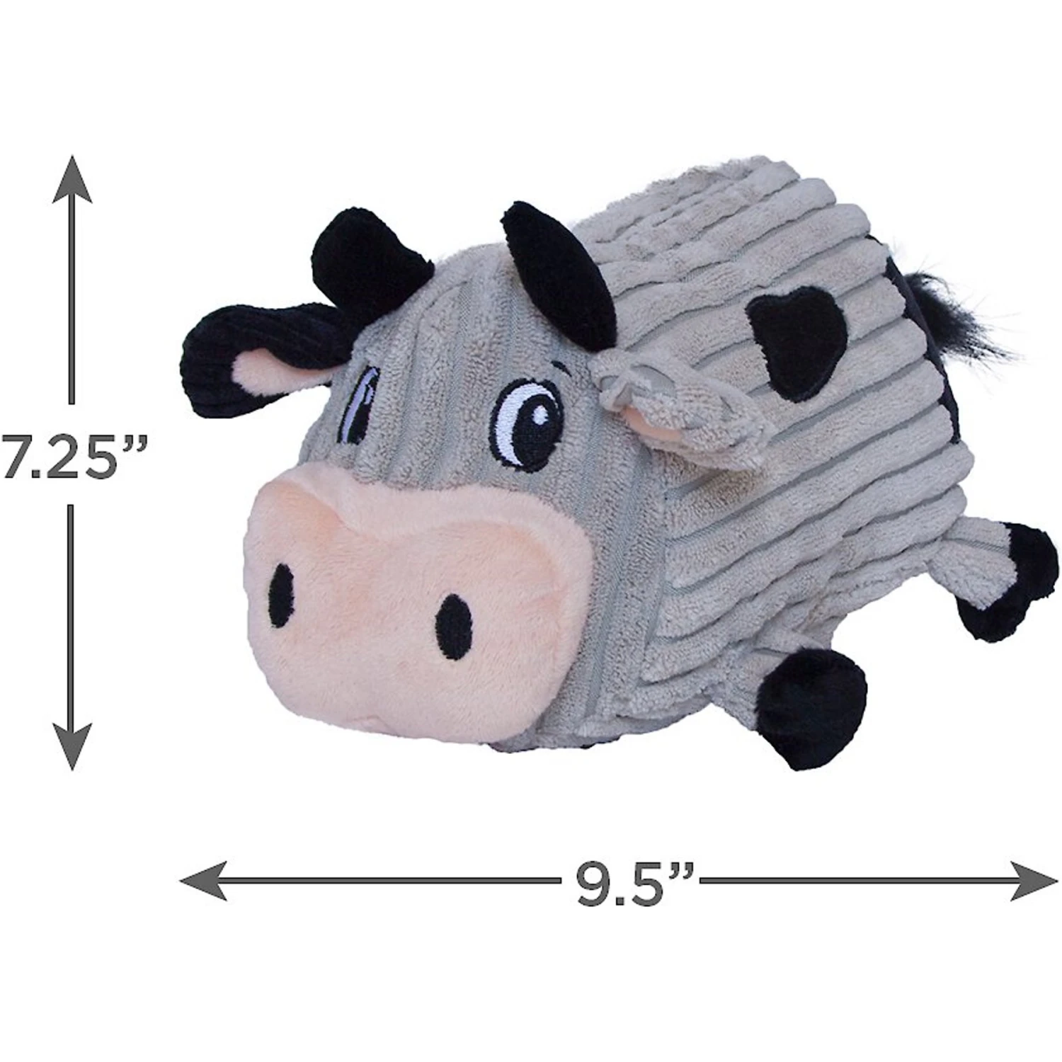 Outward Hound Fattiez Cow Squeaky Plush Dog Toy 2 Outward Hound Fattiez Cow Squeaky Plush Dog Toy - Image 2