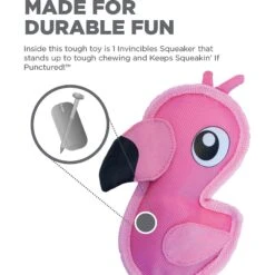Outward Hound Fire Biterz Squeaky Dog Toy Flamingo -PetSafe Kong Shop 116156 PT3. AC SS1800 V1636506680