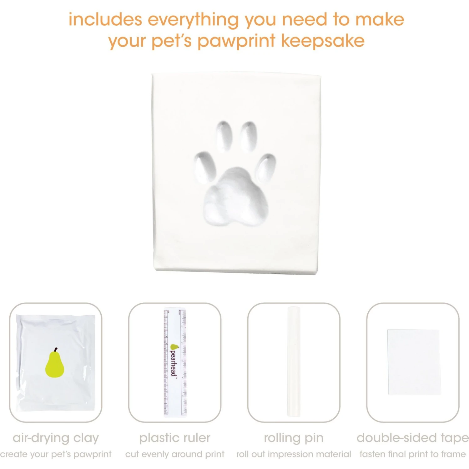 Pearhead Pawprints Dog & Cat Desk Frame, 4 X 6 In 3 Pearhead Pawprints Dog & Cat Desk Frame, 4 X 6 In - Image 3