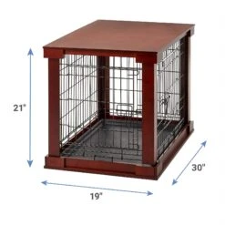 Merry Products Double Door Furniture Style Dog Crate, Mahogany -PetSafe Kong Shop 118021 PT2. AC SS1800 V1566320662