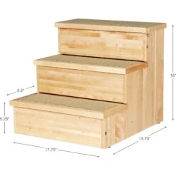 TRIXIE Wooden Cat & Dog Stairs -PetSafe Kong Shop 118921 PT7. AC SS1800 V1619452617