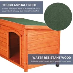 TRIXIE Natura Classic Dog House With Weatherproof Finish, Elevated Floor -PetSafe Kong Shop 118966 PT3. AC SS1800 V1643409423