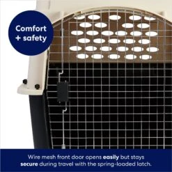 Frisco Plastic Dog & Cat Kennel, Almond & Black -PetSafe Kong Shop 120138 PT4. AC SS1800 V1667229308