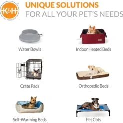 K&H Pet Products Deluxe Bolster Dog Crate Pad, Natural -PetSafe Kong Shop 121299 PT7. AC SS1800 V1681849650