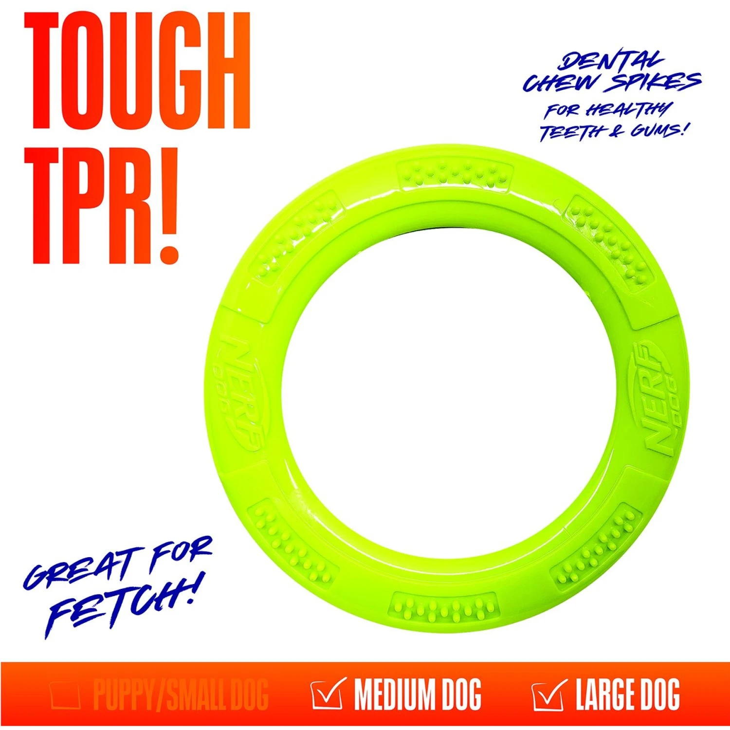 Nerf Dog Super Soaker Retriever Toss & Tug Ring Dog Toy 3 Nerf Dog Super Soaker Retriever Toss & Tug Ring Dog Toy - Image 3