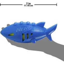 Nerf Dog Super Soaker Squeak Shark Dog Toy -PetSafe Kong Shop 121852 PT2. AC SS1800 V1493315912