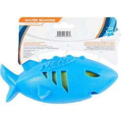 Nerf Dog Super Soaker Squeak Shark Dog Toy -PetSafe Kong Shop 121852 PT4. AC SS1800 V1530921377