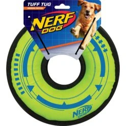 Nerf Dog Tuff Tug Cyclone Ring Dog Toy -PetSafe Kong Shop 121915 PT3. AC SS1800 V1493316176