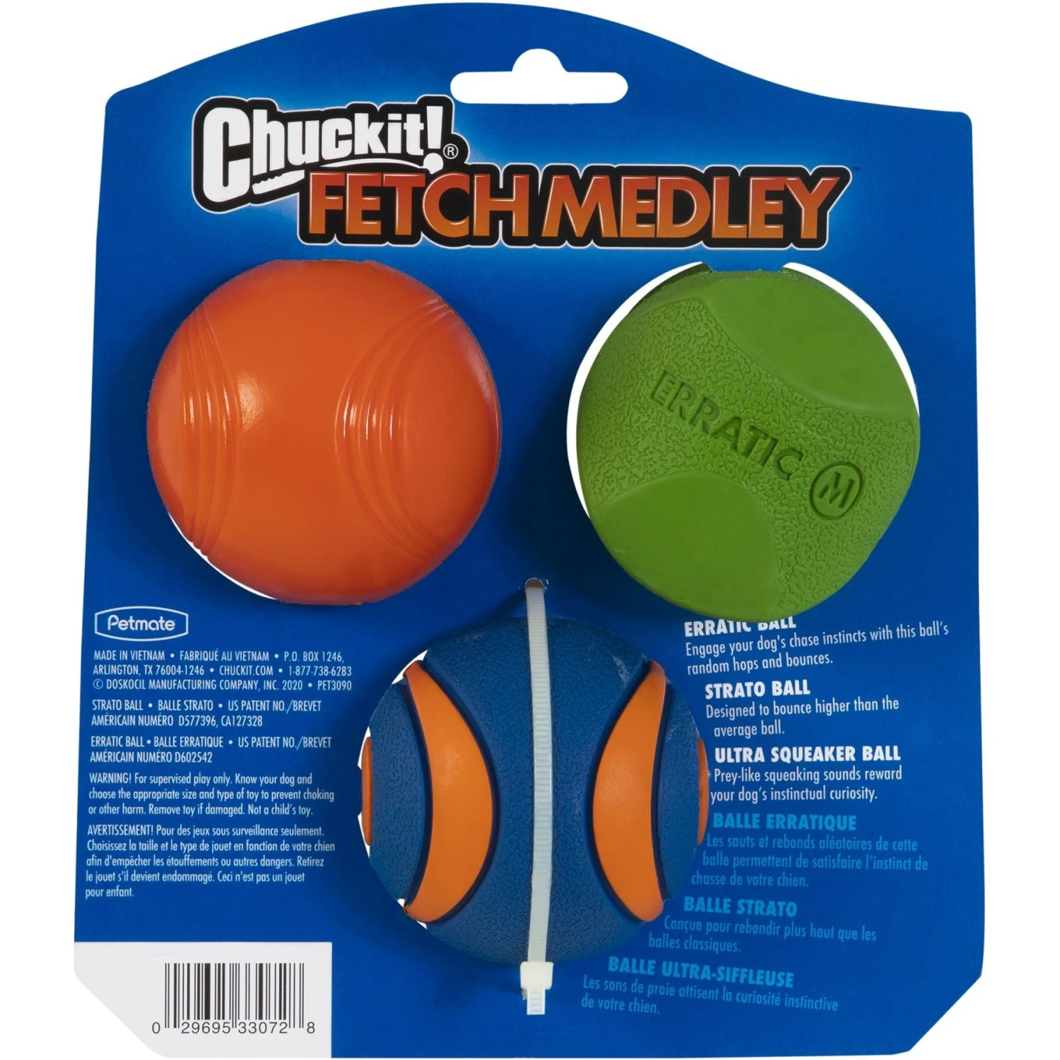 Chuckit! Fetch Ball Medley 2 Triple Pack Ball Dog Toy 2 Chuckit! Fetch Ball Medley 2 Triple Pack Ball Dog Toy - Image 2