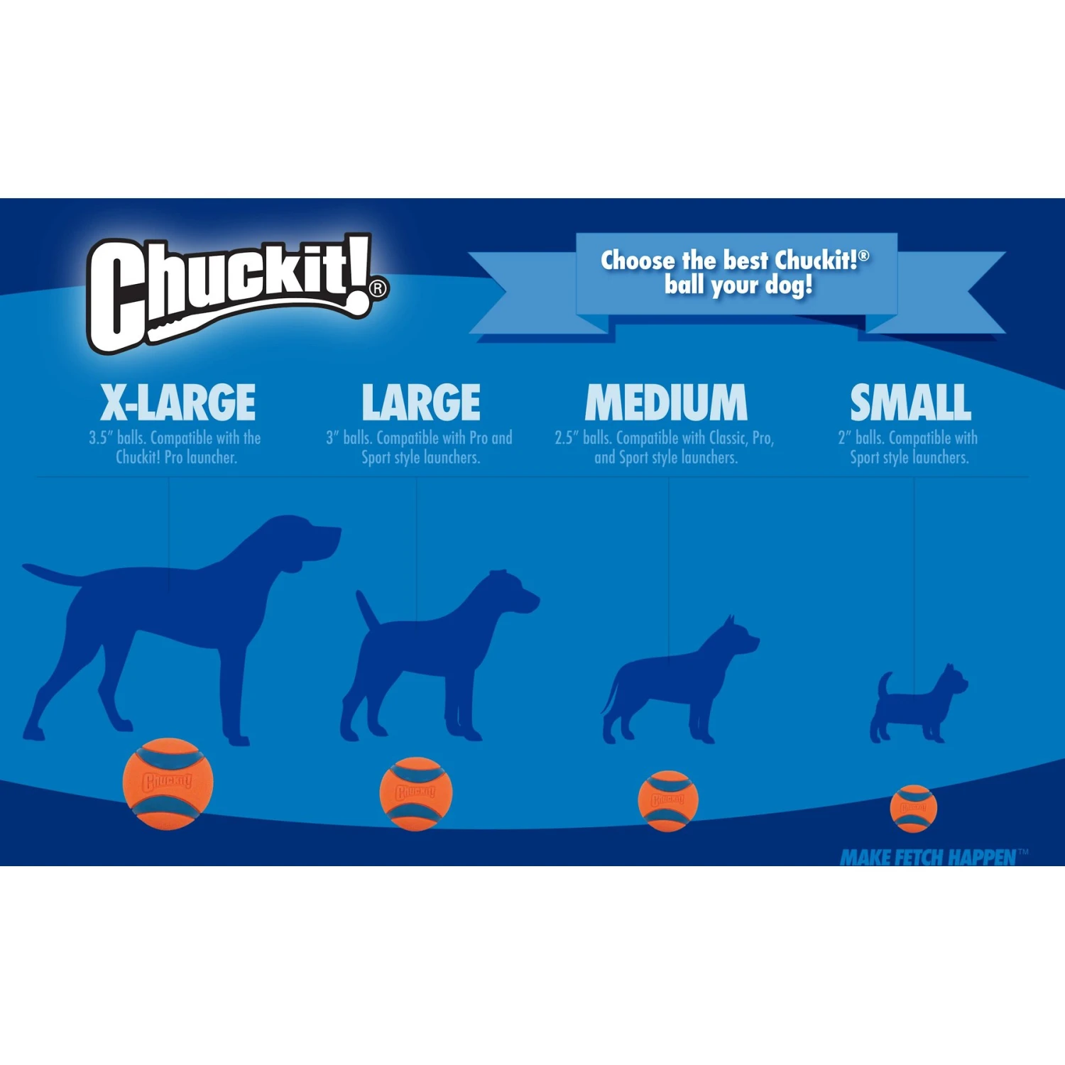 Chuckit! Fetch Ball Medley 2 Triple Pack Ball Dog Toy 6 Chuckit! Fetch Ball Medley 2 Triple Pack Ball Dog Toy - Image 6