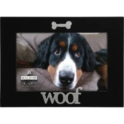 Malden International Designs "Woof" Dog Picture Frame