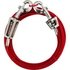 Boss Pet Prestige Dog Tie-Out With Spring, Large, Red 3 Boss Pet Prestige Dog Tie-Out With Spring, Large, Red -PetSafe Kong Shop 124455 PT1. AC SS1800 V1494882054