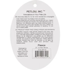 Petlou Fleece Bone Plush Dog Toy 9 Petlou Fleece Bone Plush Dog Toy -PetSafe Kong Shop 124969 PT8. AC SS1800 V1595436967