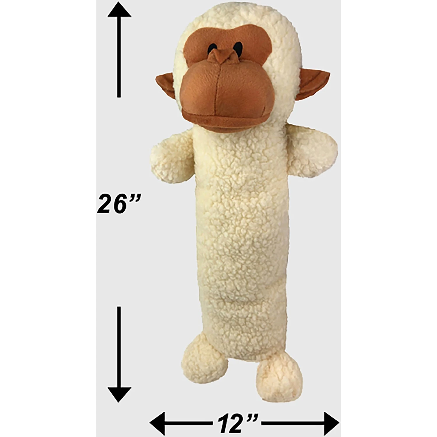 Petlou Monkey Stick Plush Dog Toy 2 Petlou Monkey Stick Plush Dog Toy - Image 2