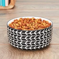 Signature Housewares Black Arrow Non-Skid Ceramic Dog & Cat Bowl -PetSafe Kong Shop 126248 PT7. AC SS1800 V1517598737