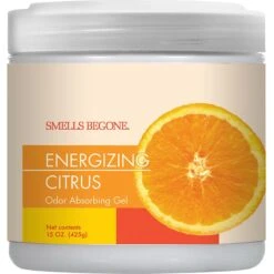 Smells Begone Energizing Citrus Odor Absorbing Solid Gel