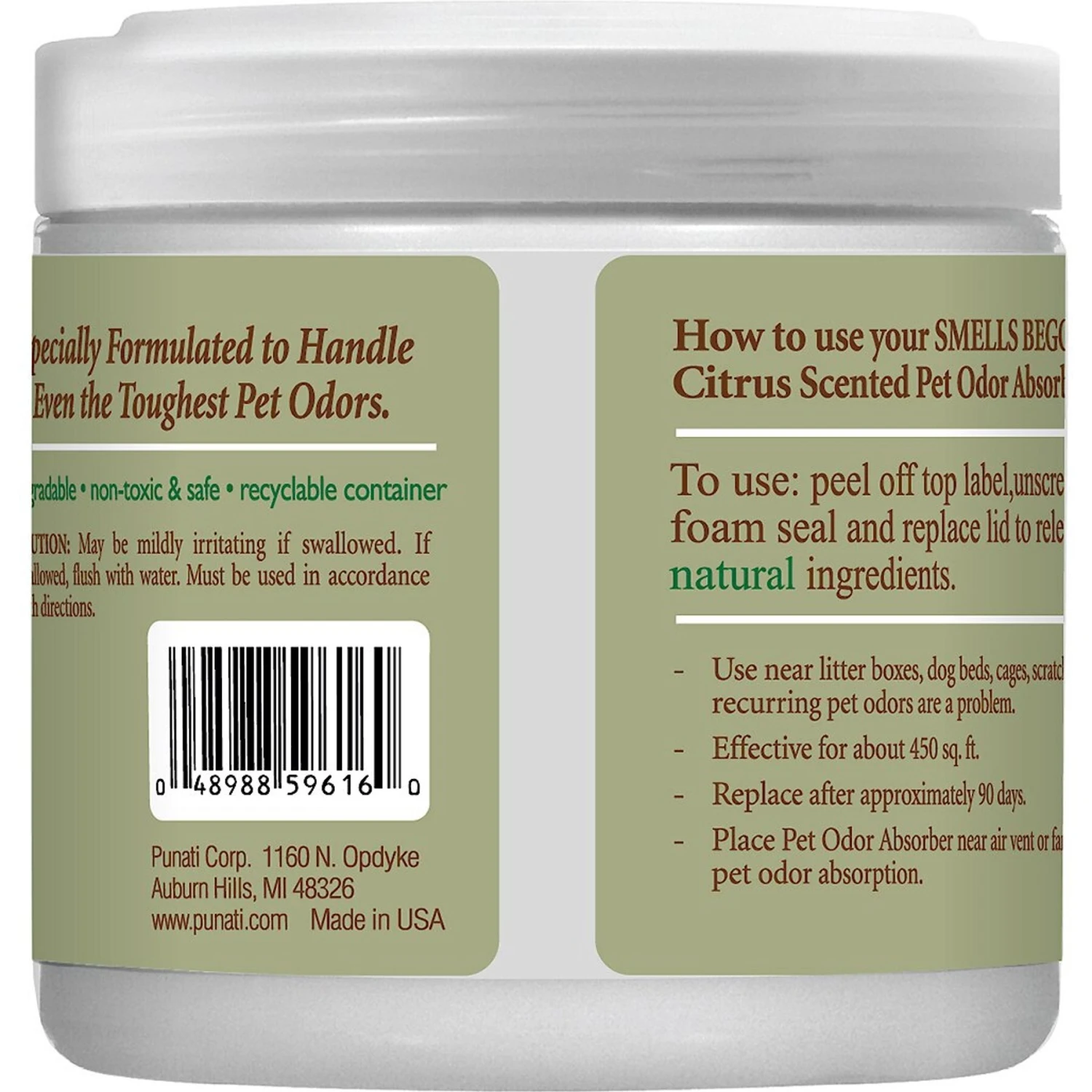 Smells Begone Citrus Pet Odor Absorbing Solid Gel 2 Smells Begone Citrus Pet Odor Absorbing Solid Gel - Image 2