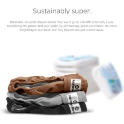 Pet Parents Washable Male & Female Dog Diapers + Extendrs -PetSafe Kong Shop 126897 PT7. AC SS1800 V1698438551
