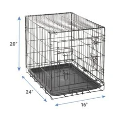Paws & Pals Oxgord Double Door Collapsible Wire Dog Crate -PetSafe Kong Shop 132943 PT2. AC SS1800 V1569330363