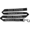 Dogline Reflective Service Dog Leash, Black