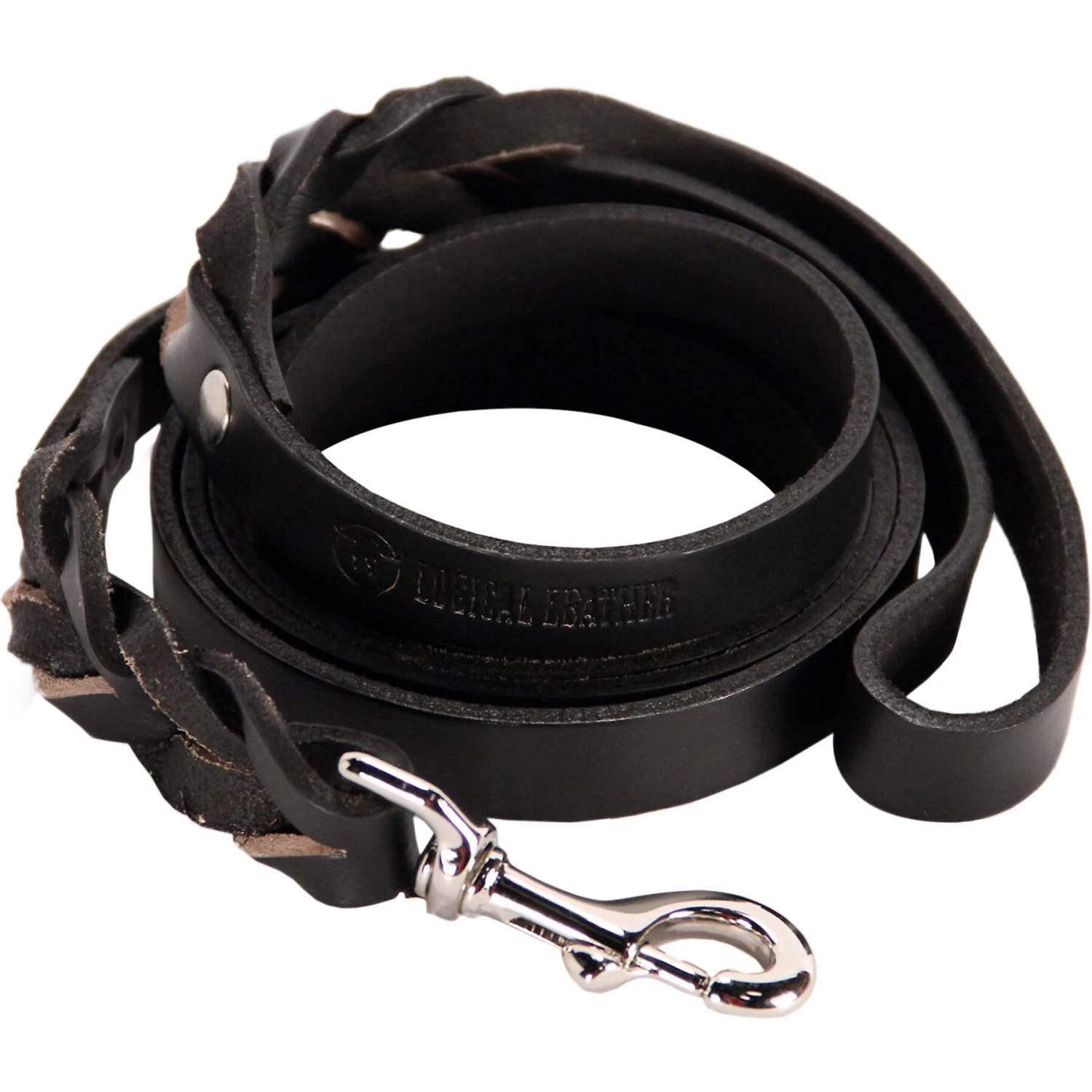 Logical Leather Braided Dog Leash 3 Logical Leather Braided Dog Leash - Image 3