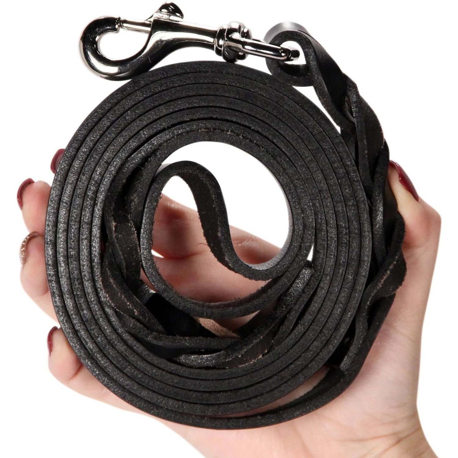 Logical Leather Braided Dog Leash 5 Logical Leather Braided Dog Leash - Image 5