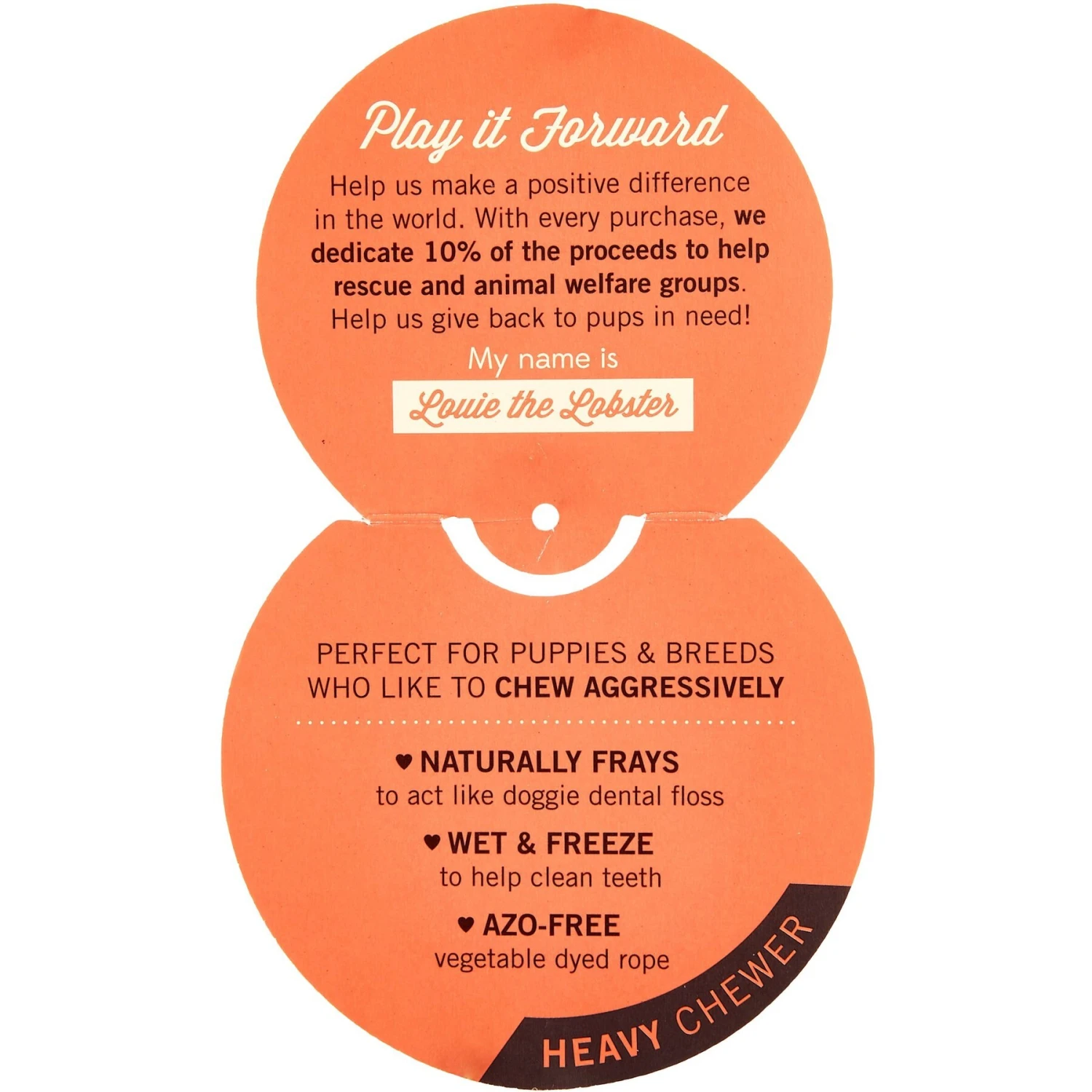 Jax And Bones Louie The Lobster Rope Dog Toy 3 Jax And Bones Louie The Lobster Rope Dog Toy - Image 3